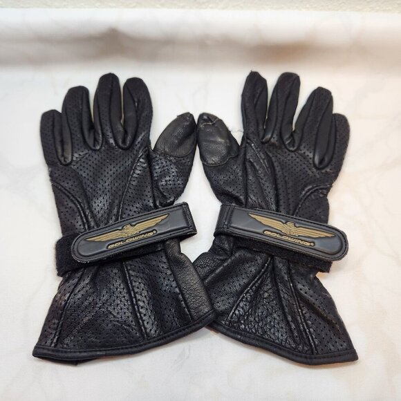 Vintage Riding Gloves Ladies Honda Goldwing Leather‎ Size Small Palm Pads Flare - Picture 1 of 6